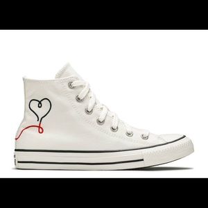 Made With Love White High Top Converse